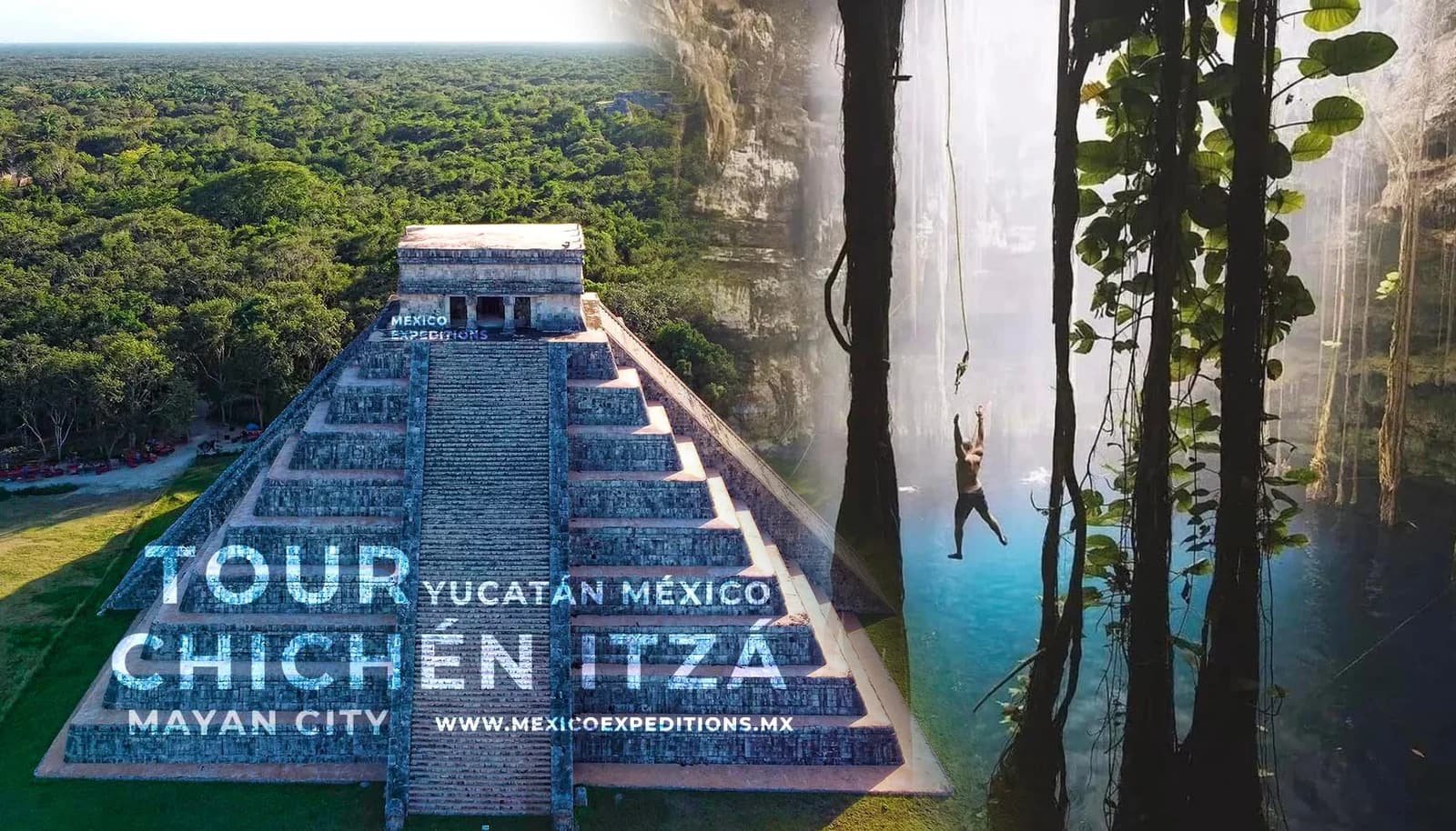 Tour a «Chichén Itzá» zona arqueológica, 1 cenote, 1 hacienda, caminata por «Valladolid» pueblo mágico, saliendo desde la ciudad de Mérida Yucatán